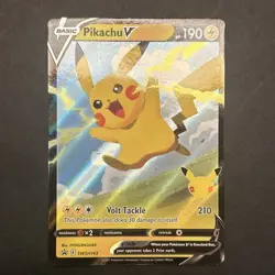Pikachu V SWSH143 NM Promo Rare Pokemon Card - Image 1