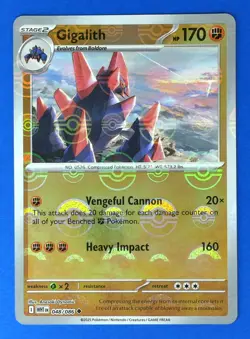 SV: White Flare Gigalith (Poke Ball Pattern) #048/086 POKEMON CARD Uncommon - Image 1