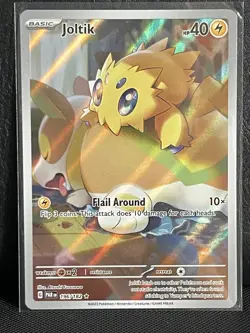 Pokemon Joltik TCG Holo Card Illustration Rare Paradox Rift 196/182 NM - Image 1