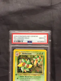 Pokemon Cards: Neo Genesis 1st Edition Rare Holo: Bellossom 3/111 PSA 10 - Image 3