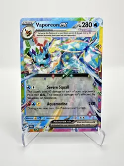 Vaporeon ex 023/131 Sv: Prismatic Evolutions Holo Pokemon Near Mint - Image 1