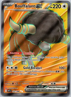 Bouffalant ex 162/086 Ultra Rare White Flare NM - Image 1