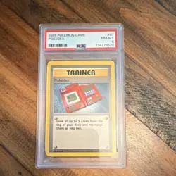 Pokemon Pokedex 87/102 Base Set Shadowless Uncommon Regular English PSA 8 - Image 1