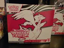 Pokemon Scarlet & Violet White Flare Elite Trainer Box Reshiram Tornadus - Image 1
