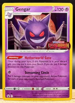 Gengar SWSH241 Black Star Promo Lost Origin Pokemon TCG NM - Image 1