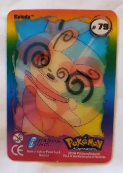2004 Pokemon Advanced Evolution Card - Spinda #79 Lenticular VHS Card NM - Image 3