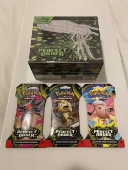 Pokemon TCG: Mega Evolution Perfect Order Elite Trainer Box Factory ETB+ 3 Packs - Image 1