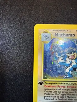 Pokemon Machamp Holo 8/102 from Base Set Unlimited in MP condition! - Image 3