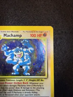 Pokemon Machamp Holo 8/102 from Base Set Unlimited in MP condition! - Image 4