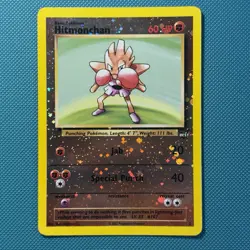 Pokemon Vintage Reverse Holo Hitmonchan Best of Game Promo 2/9 2003 - Image 1