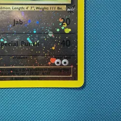 Pokemon Vintage Reverse Holo Hitmonchan Best of Game Promo 2/9 2003 - Image 4