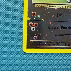 Pokemon Vintage Reverse Holo Hitmonchan Best of Game Promo 2/9 2003 - Image 5