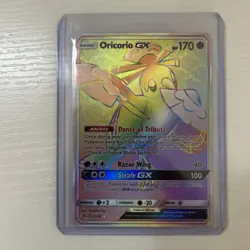 2019 Pokemon TCG Oricorio GX 255/236 Rainbow Secret Rare Unified NM - Image 1