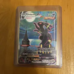 Umbreon VMAX Moonbreon Alt Art 215/203 Fan Art Card Gold Metal Card - Image 3