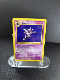 Pokemon Fossil - Haunter 21/62 1st Edition LP - Image 1