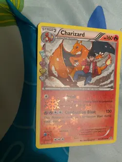 Pokemon Mega M Glalie EX Full Art Holo Rare Card 156/162 XY and Charizard rc5 - Image 3