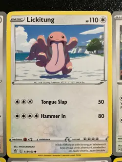x9 Lickitung Lickylicky Pokemon TCG mixed LOT collection Set 👅😝🔥🥰 - Image 3