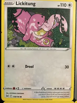x9 Lickitung Lickylicky Pokemon TCG mixed LOT collection Set 👅😝🔥🥰 - Image 5