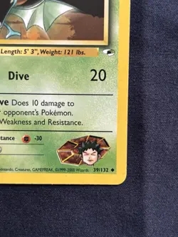 Pokemon Brock's Golbat Gym Heroes 39/132 1st Edition - Mouthin’ Off - Image 5