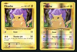 2x Pikachu NM 35/108 - Reverse Holo & Regular - XY Evolutions 🏝 Pokemon 2016 - Image 1