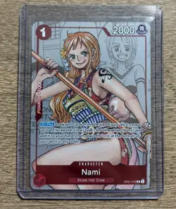 ONE PIECE Nami OP01-016 25th Anniversary Premium Bandai Alt Art NM - Image 1