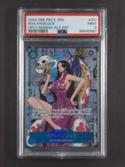 2024 One Piece MANGA BOA HANCOCK #OP07-051 500 Years in the Future Alt Art PSA 9 - Image 1
