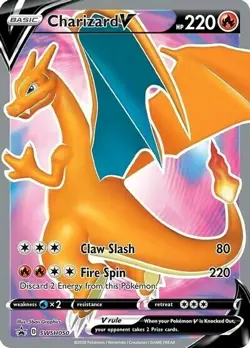 Charizard V SWSH050 - Black Star Promo - FA Holo Pokemon Card - Near Mint (NM) - Image 1