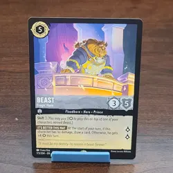 Beast - Tragic Hero 173/204 - Rise of the Floodborn Disney Lorcana - NM - Image 1