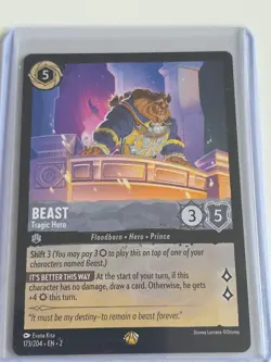 Beast - Tragic Hero 173/204 - Rise of the Floodborn Disney Lorcana - NM - Image 2