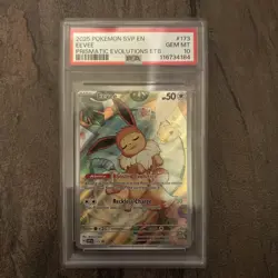 2025 Pokemon Prismatic Evolutions ETB Eevee #173 Black Star Promo Card PSA 10 - Image 1