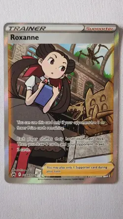 Roxanne GG66/GG70 Pokemon Card TCG Crown Zenith Ultra Rare Holo NM - Image 1