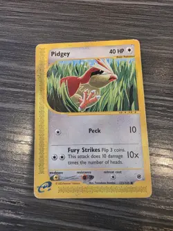 Pidgey 123/165 - Expedition - Pokemon Card - MP - Image 1