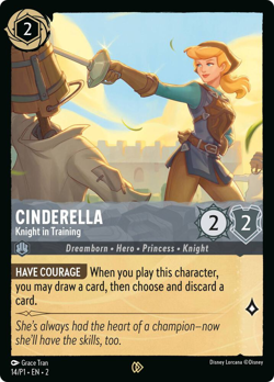 Cinderella - Knight in Training (Foil) - Disney Lorcana Promo Cards - Image 1