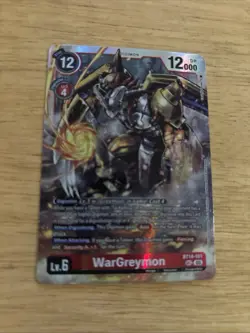 WarGreymon BT14-101 Blast Ace (Secret Rare) Digimon Card - Image 1
