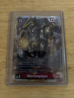 WarGreymon BT14-101 Blast Ace (Secret Rare) Digimon Card - Image 3