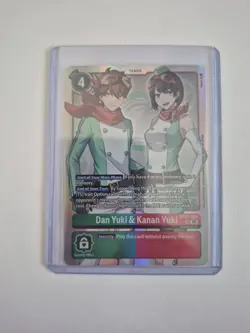 Digimon Card Game Dan Yuki & Kanan Yuki BT24-085 SR Time Stranger LP - Image 1