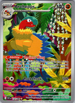 Archeops Illustration Rare SV: White Flare 132/086 NM | Pokemon TCG Card - Image 1