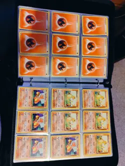 Vintage/modern Pokemon Card Binder Lot 500+ Cards 30 Pages Total Base Set/Jungle - Image 1