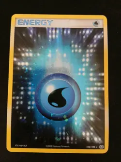 Pokemon Card Water Energy EX Emerald Holo Rare 103/106 LP - Image 1