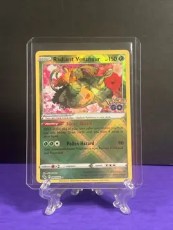 Pokemon Go Ultra Rare Holo Card Radiant Venusaur 004/078 Pokemon TCG NM - Image 1