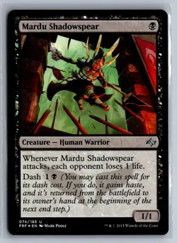 Mardu Shadowspear 74 Uncommon Fate Reforged Magic: The Gathering Foil Near Mint - Image 1