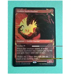 Wizards of the Coast Goblin Bushwhacker Showcase Foil Mythic Red 78 2024 NM - Image 1