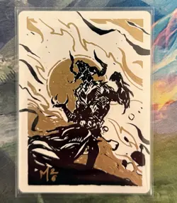 Moraug, Fury of Akoum (Showcase) Zendikar Rising Foil Signed Artist Proof - Image 1