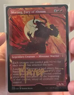 Moraug, Fury of Akoum (Showcase) Zendikar Rising Foil Signed Artist Proof - Image 2