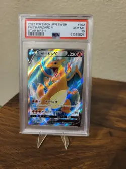 Pokemon Charizard 102/100 Japanese PSA 10 - Image 1