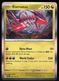 Eternatus 141/191 Rare Surging Sparks Pokemon Holo Near Mint - Image 1