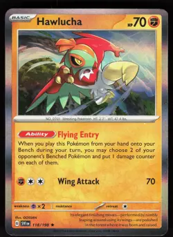 Hawlucha 118/198 Rare Scarlet & Violet Pokemon Holo Near Mint - Image 1