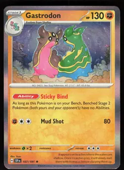 Gastrodon 107/191 Rare Surging Sparks Pokemon Holo Near Mint - Image 1