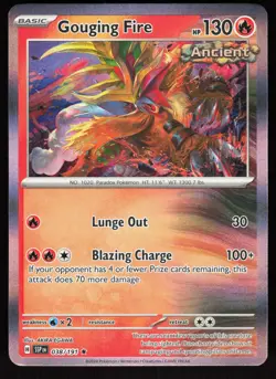 Gouging Fire 038/191 Rare Surging Sparks Pokemon Holo Near Mint - Image 1