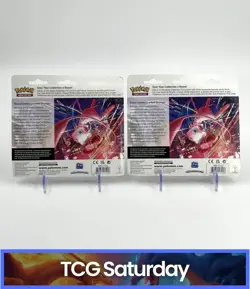 2021 POKEMON SWSH FUSION STRIKE 3-PACK BLISTER EEVEE & ESPEON SEALED LOT OF 2 - Image 2